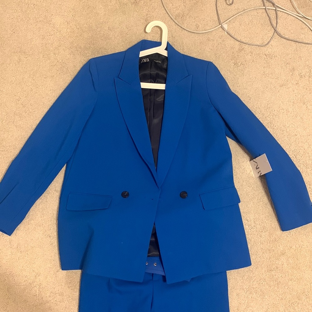 ROYAL BLUE PANT SUIT SET